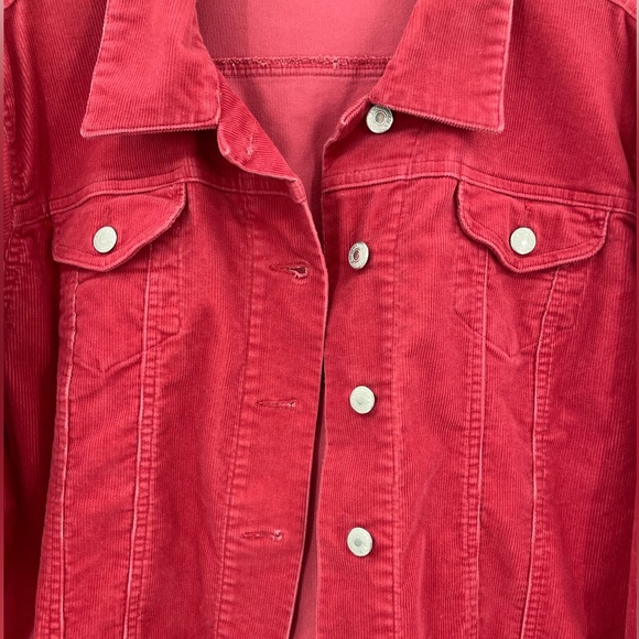 Lands’ End Red Corduroy Jacket Size 18-20 - Picture 5 of 8